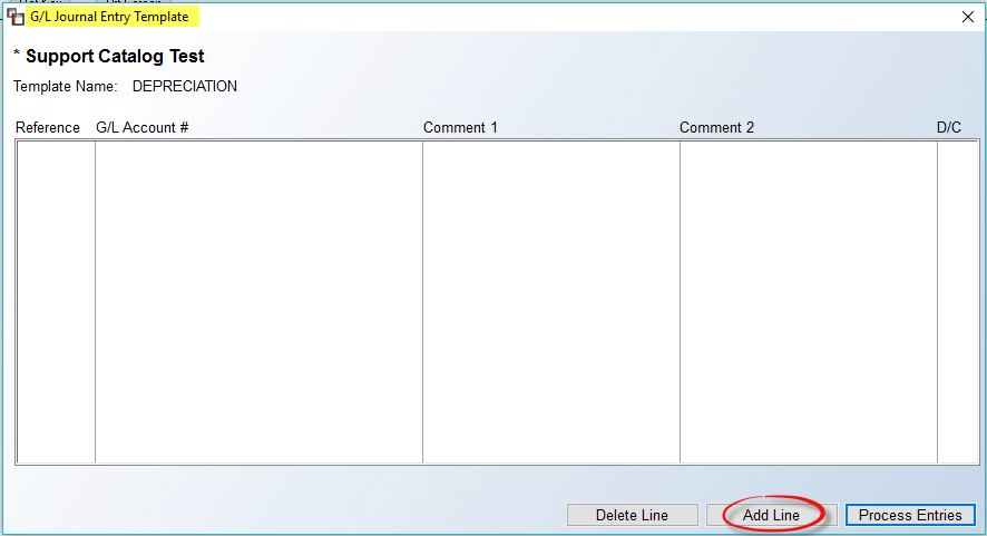 Journal Entry Template